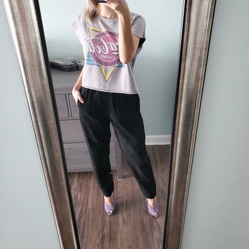 Country Shop Black Suede Pants